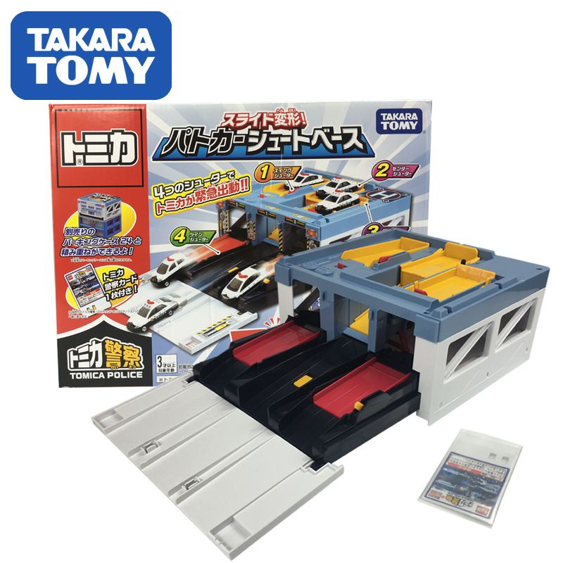 全新未拆 Tomica 警察局 變形 警車 警察 彈射 基地 police station tomy