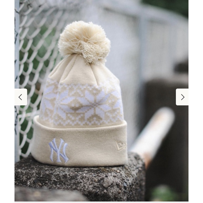 NEW ERA × BEAMS / 別注 Snow Pon Pon Knit Cap毛帽