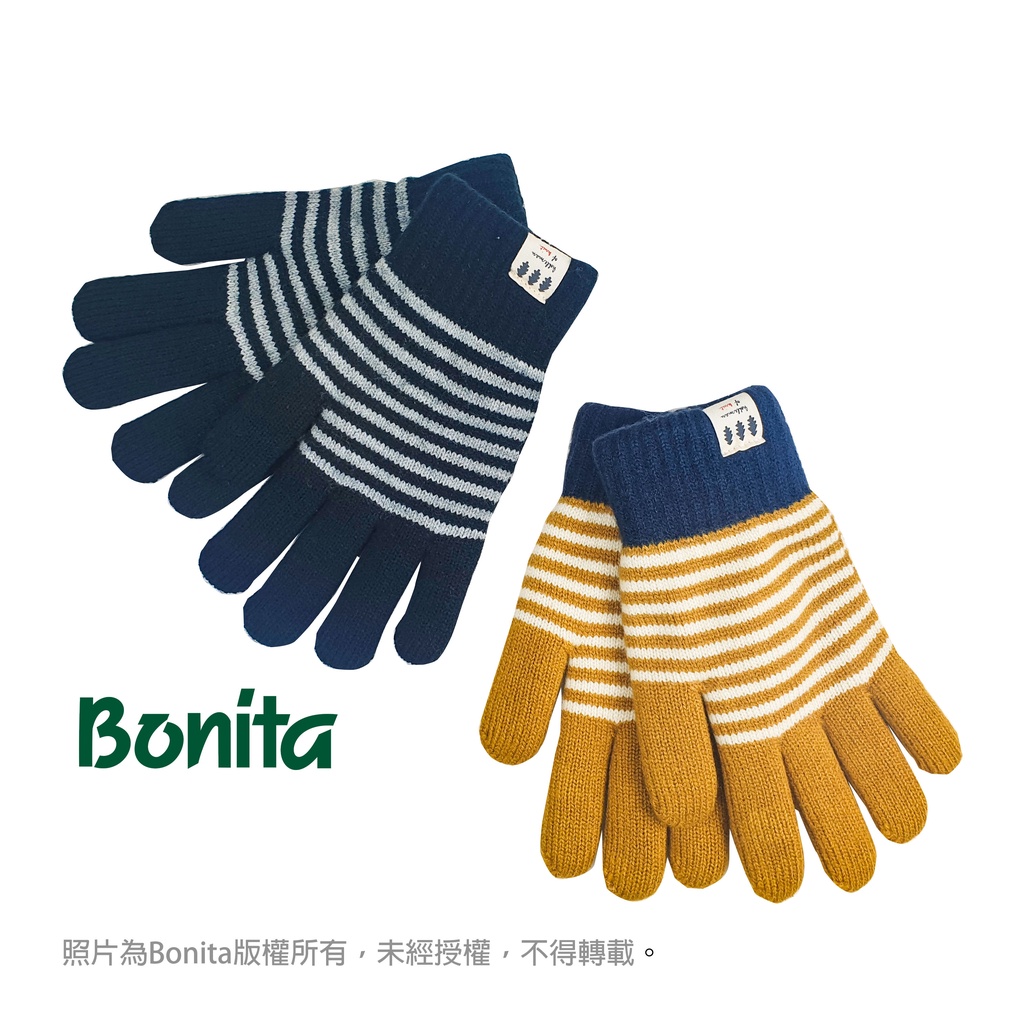 【Bonita】條紋毛線手套(662-0462)-