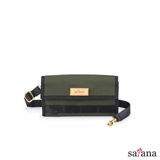 【satana】Soldier 城市旅人長夾斜肩包-軍綠色(SOS2870)｜包包 皮夾包 斜揹包 側揹包 WOC包 女