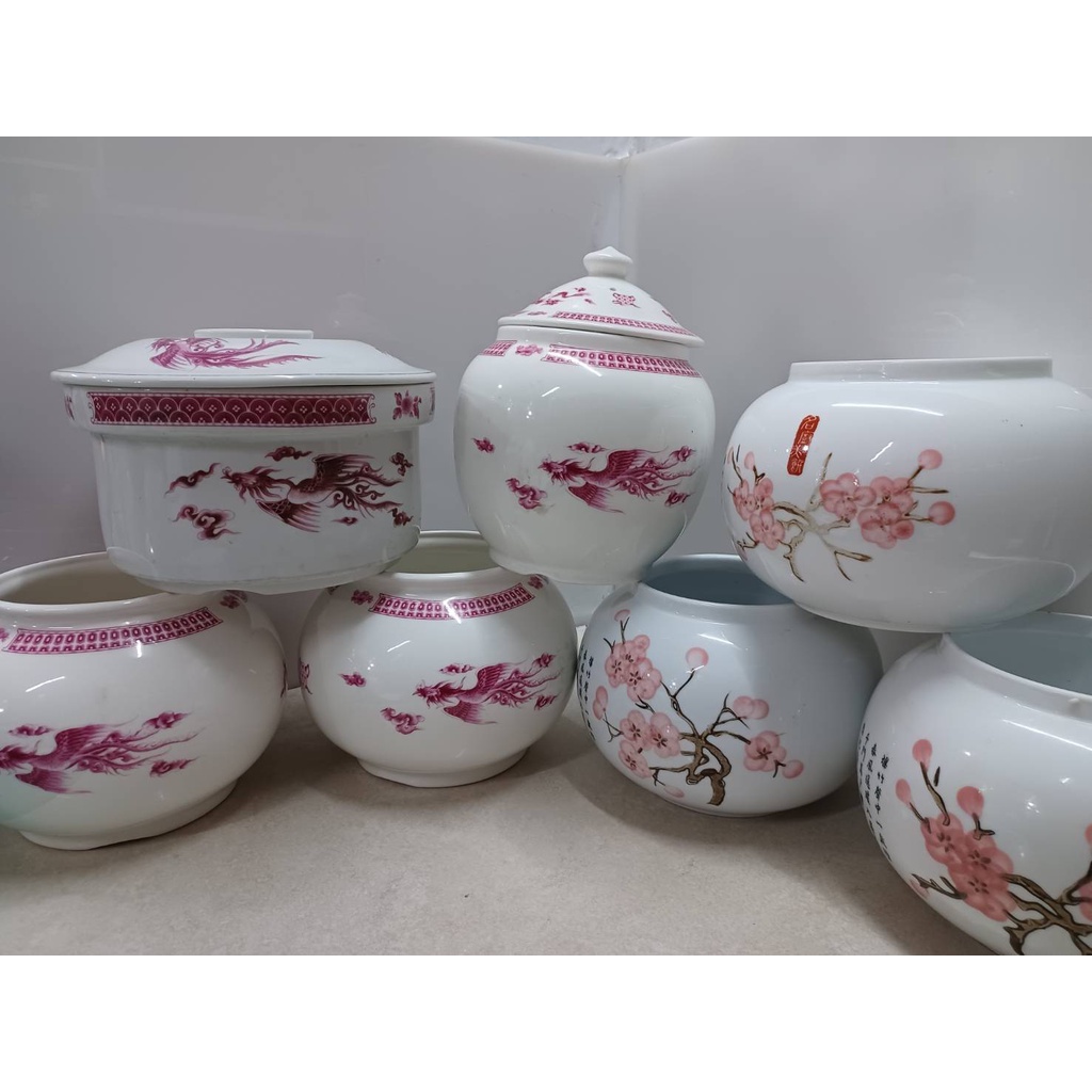 佛跳牆甕早期大同佛跳牆甕收藏絕版大同瓷器龍鳳甕盅品牌梅花佛跳牆甕3500cc微波爐專用佛跳牆超
