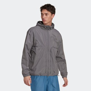 ADIDAS 風衣外套 WINDBREAKER 男 HK2774 灰色