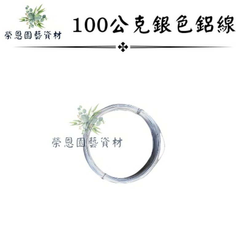 100公克銀色鋁線 空鳳 雕塑造型 盆栽用 【榮恩園藝資材】