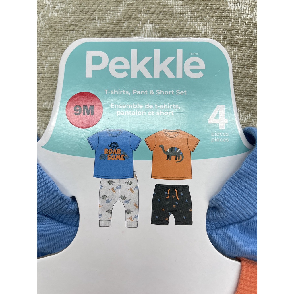 (好樂市 台灣現貨) PEKKLE 嬰兒服飾四件套組