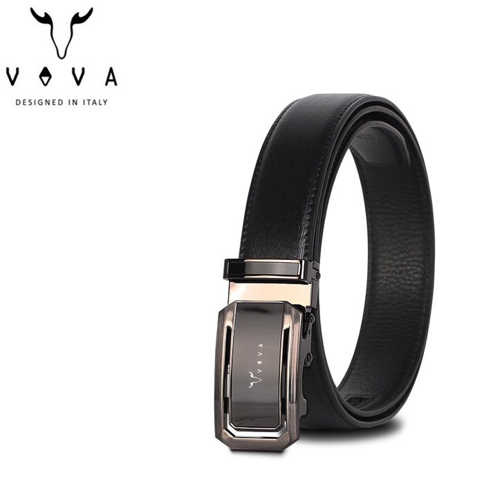 VOVA 真皮 商務男仕極致鏡面自動扣皮帶 VA015-004-SGU 自動扣皮帶 男皮帶