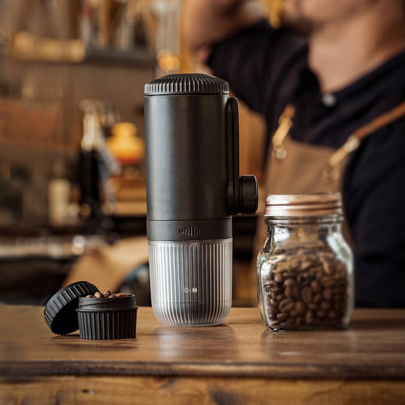 簡單濃縮咖啡機 便攜式隨身濃縮咖啡機 意式戶外隨身手搖咖啡機 咖啡粉膠囊攪拌機 咖啡機 露營設備 戶外咖啡機 禮品
