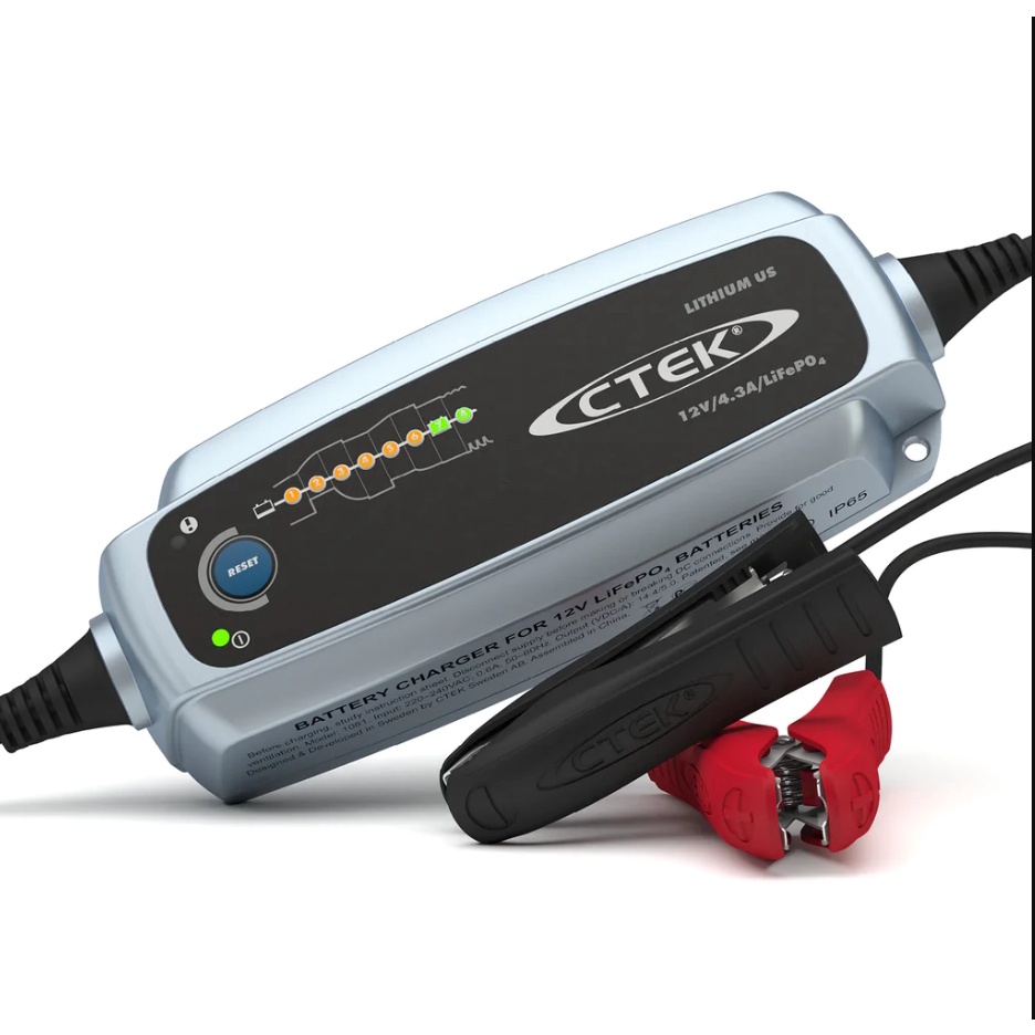 CTEK Lithium US 脈衝式充電器 可充鉛酸和鋰鐵電池LiFePO4 適用汽車機車