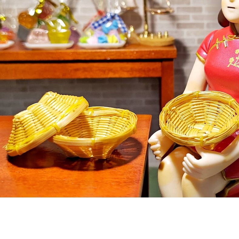 1:12 模型 竹編籃 菜籃 單只價 W23