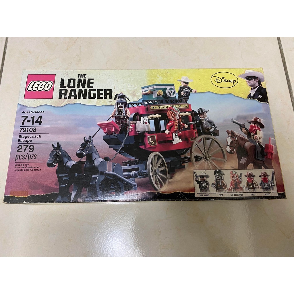 LEGO 79108 The Long Ranger 獨行俠 馬車 驛馬逃生