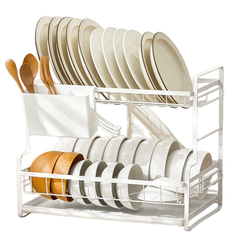 碗碟收纳架 厨房碗盘置物架 多功能碗筷收纳盒 沥水架