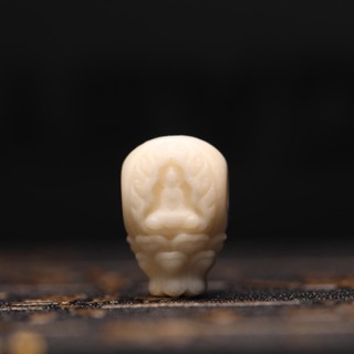 鹿角根付🥰自然脫落駝高密度天然鹿角雕刻一體三通無相佛手串金剛星月菩提108百香籽DIY文【波濤文玩/鹿角🦄雕刻】
