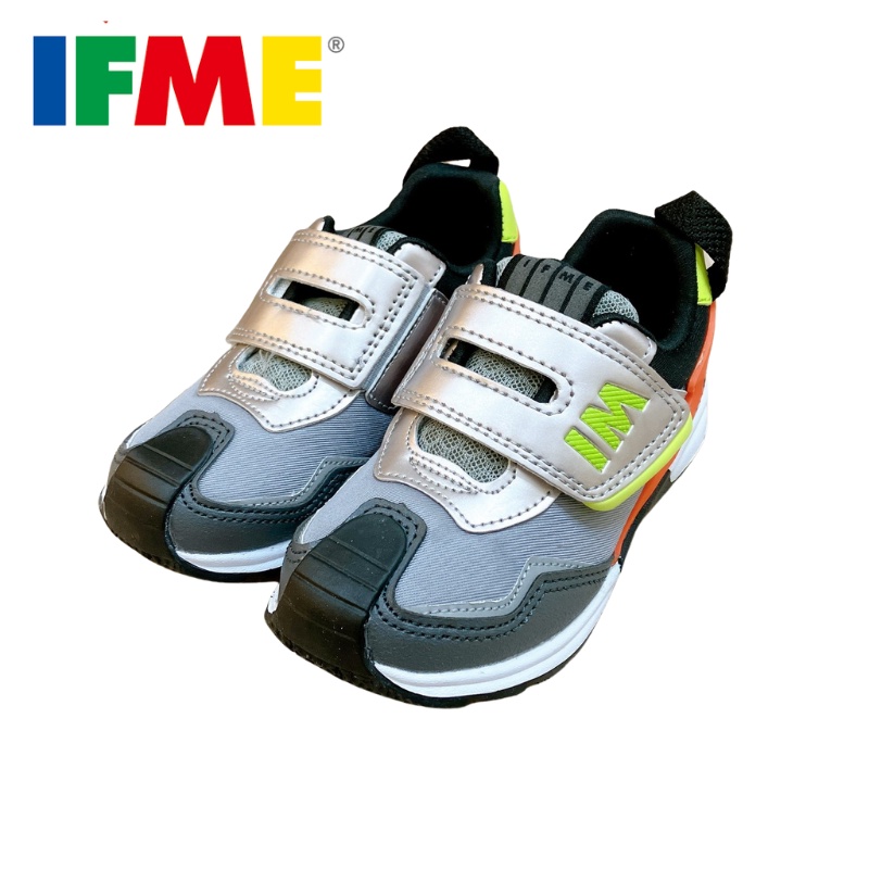 [新竹-實體門市]IFME-勁步系列 酷炫拉風-灰色 日本機能童鞋 原廠公司貨 運動鞋 布鞋