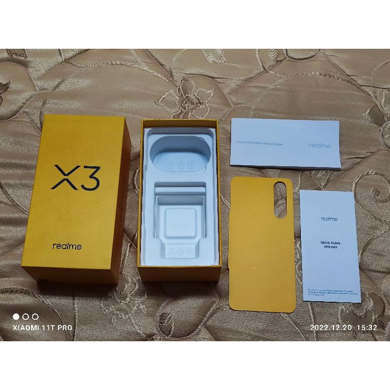 REALME X3 空盒裝，只有盒裝沒有手機，可以當作生日惡搞一番禮物