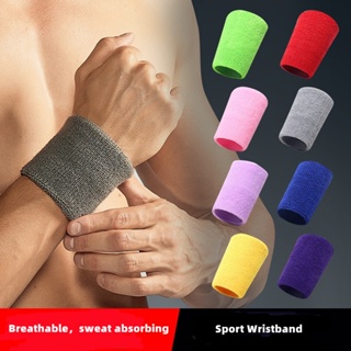 1 件裝手腕防汗帶運動手腕保護毛巾棉網球腕帶吸汗帶適用於足球籃球跑步運動和鍛煉