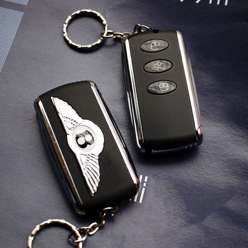 【賣家優選】創意賓利汽車鑰匙扣打火機充氣個性打火機便攜帶鑰匙圈充氣打火機