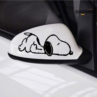 [車樂士] 2件/批Snoopy後照鏡貼紙個性卡通牆貼汽車貼紙