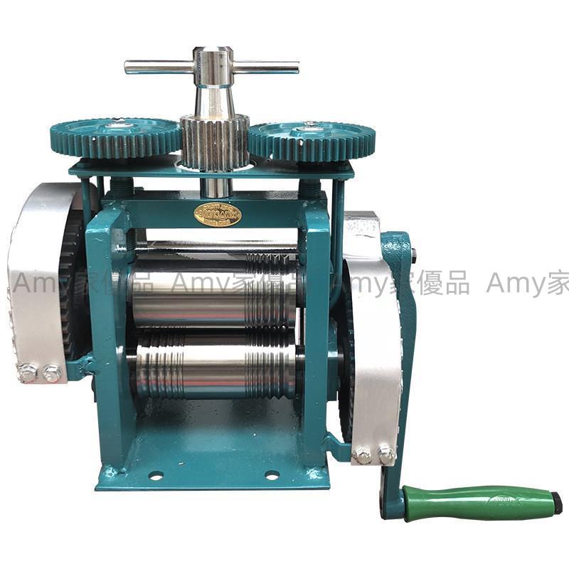 越南首飾壓片機手搖壓線 機壓四方半圓 金銀手動鋼板小型壓條工具Amy家