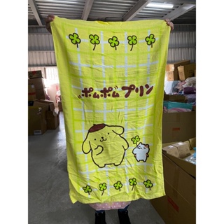 【Sanrio三麗鷗】方格布丁狗-大浴巾/小浴巾/毛巾 100%棉台灣製（有黃點.但不影響使用）NG福利