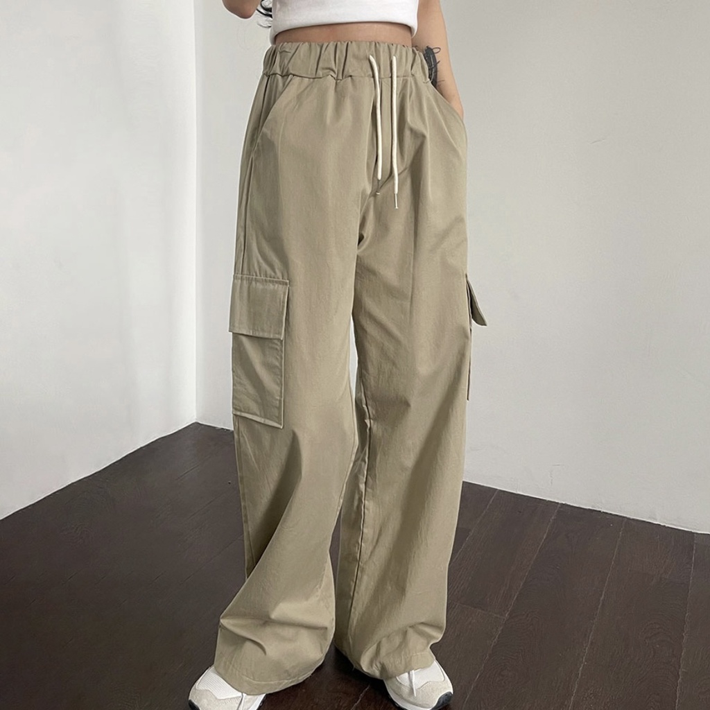 [Korean Fashion] Cargo Pants Wide Pants 4 color
