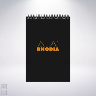 法國 羅地亞 RHODIA Wirebound Pad A5 上掀式圈裝筆記本: 黑色