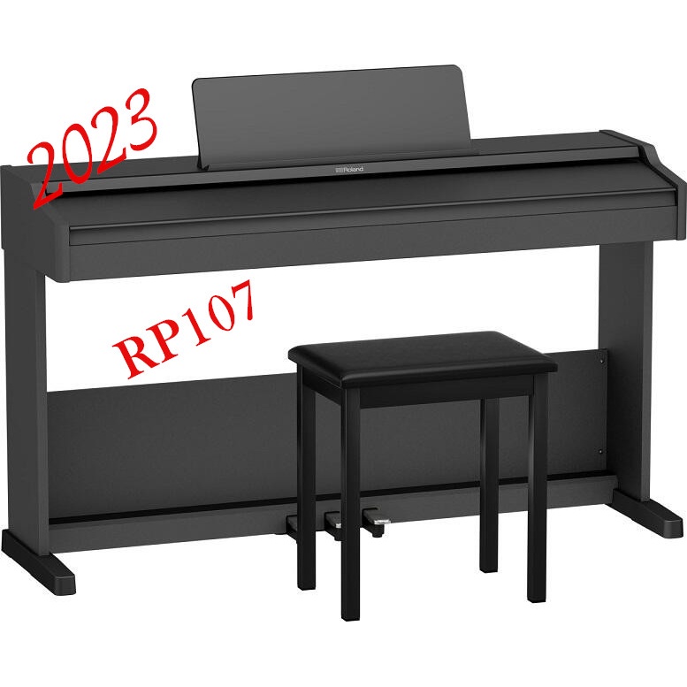 &lt;魔立樂器&gt; ROLAND 新款RP107電鋼琴 RP-107入門電鋼琴首選 滑蓋式鍵盤蓋 內建藍芽 升級台製升降鋼琴椅
