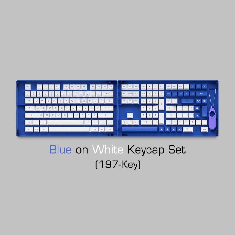 AKKO Klein Blue ASA Profile PBT 二次成型 鍵帽組 197鍵 Keychron 適用