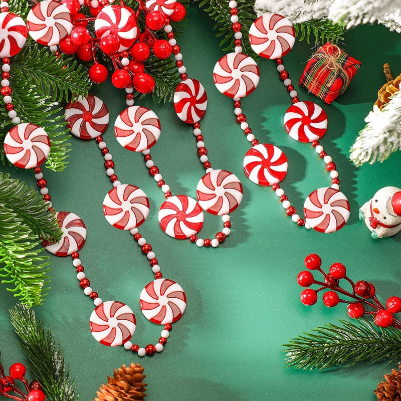 Ld七彩糖果挂件花環ins北歐系列糖果球串手工幼兒園兒童房聖誕樹裝飾