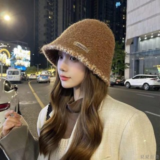 【熱銷免運】秋冬季日系羊羔絨漁夫帽女顯臉小百搭羊羔毛水桶帽保暖毛絨盆帽羊毛漁夫桶帽 羊毛漁夫帽 素面漁夫帽 漁夫帽 盆帽