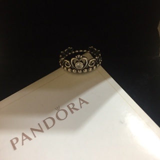 潘朵拉 Pandora 愛心皇冠 戒指 純銀