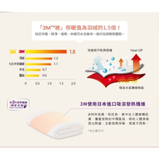 【全新公司貨】3M 新2代發熱纖維可水洗特暖冬被NZ500(標準雙人6x7) (防蹣寢具 雙人棉被)