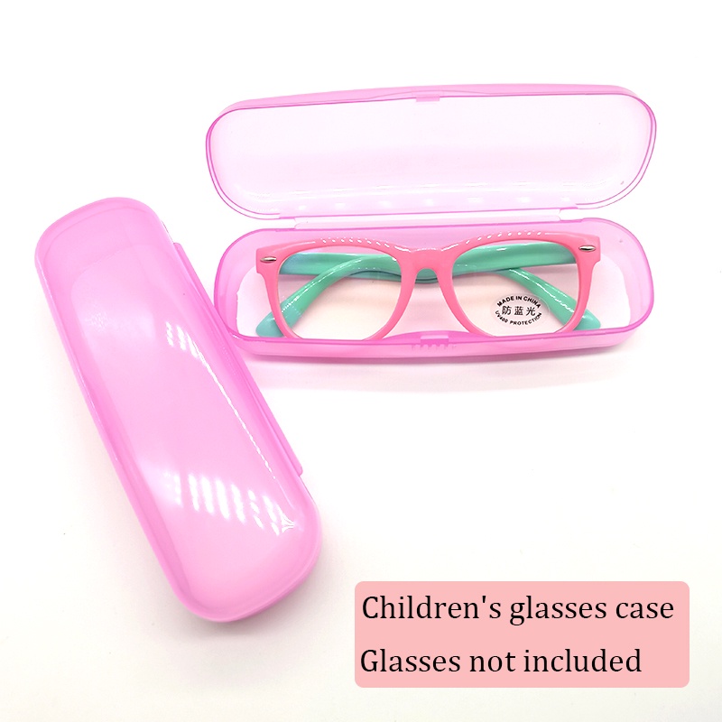 兒童眼鏡盒兒童透明便攜眼鏡盒學生超輕眼鏡收納盒