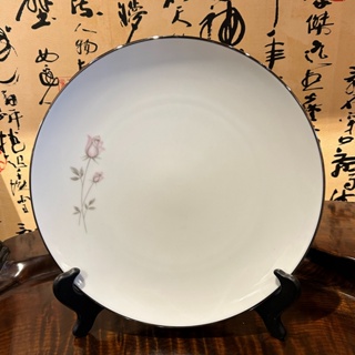 日本Noritake 6311 PASADENA 素雅玫瑰骨瓷餐盤