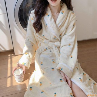 【熱銷免運】睡衣女秋冬季加厚珊瑚絨甜美可愛公主風睡袍家居服洗澡長款浴袍加厚睡衣睡袍 卡通 甜美 可愛 珊瑚絨家居服套裝