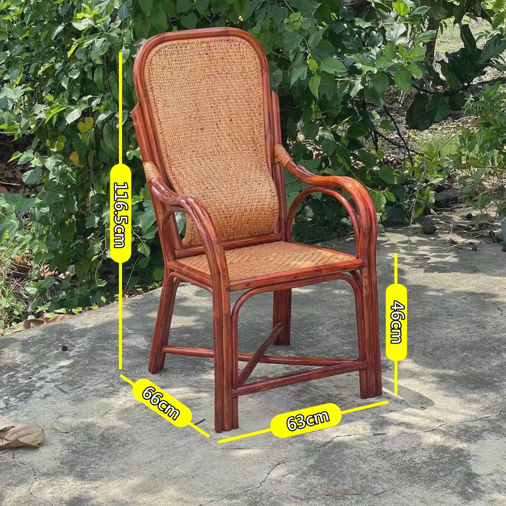 護腰單凸豪華型藤椅 老人藤椅 人體工學設計 腰部支撐 年長者福音 教職員椅 老人椅
