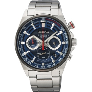 SEIKO 精工 CS 賽車計時手錶-41mm (SSB407P1/8T63-00T0B) SK027