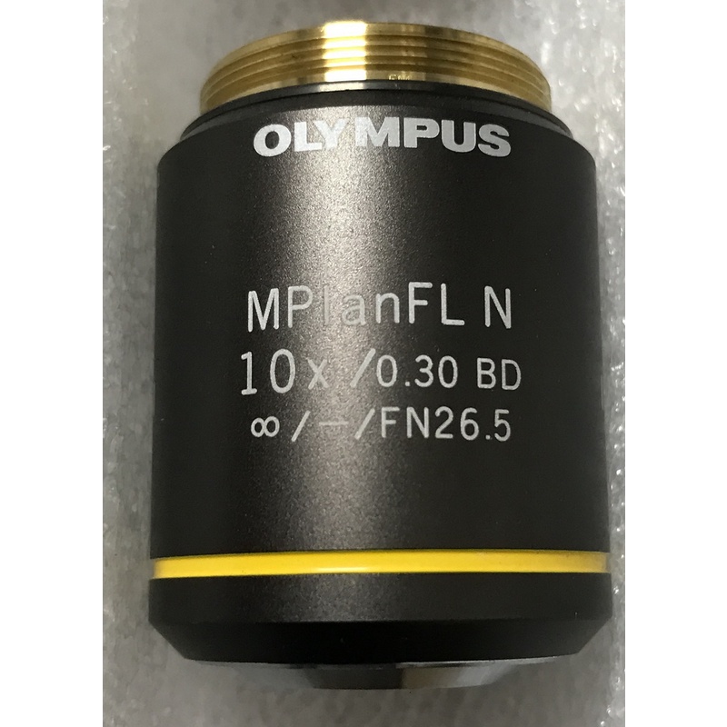 OLYMPUS MPLFLN-BD MPLFLN10XBD 10X 10倍 明暗視場用平場半復消色差透鏡 顯微鏡鏡頭