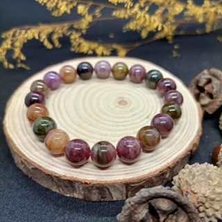 ［手串］黑玫瑰碧璽 西瓜碧璽 紫碧璽 老礦感 手珠 飾品 磁場能量 情人節禮物 生日禮物 A03