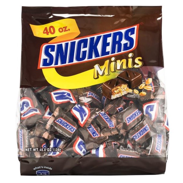 【好市多代購】SNICKERS 士力架 迷你花生巧克力9公克 x 126條 | Costco 蛋奶素