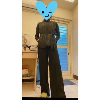 韓貨背心 羽絨背心 綁帶一體