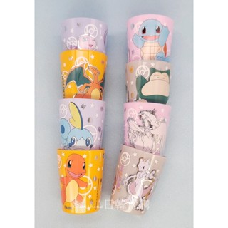 現貨 韓國正版 神奇寶貝 Pokemon 寶可夢 兒童水杯 杯子 塑膠杯 漱口杯 冷水杯 兒童餐具 超夢 噴火龍 4入