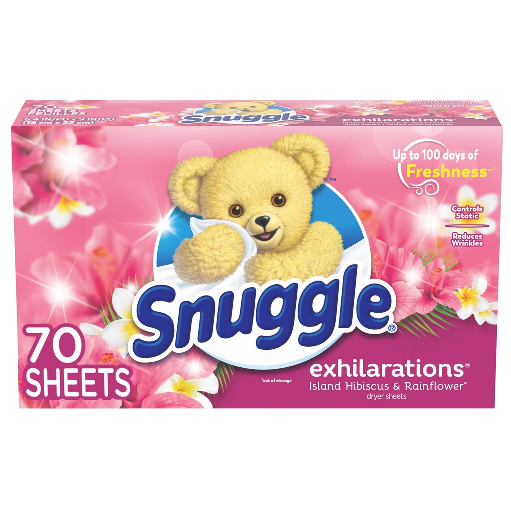 【Snuggle 熊寶貝】防靜電烘乾片/香衣片-海島花香(70片/盒)【兔雜tuzha】