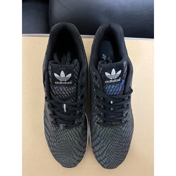 ADIDAS ZX FLUX XENO 3M反光彩虹蟒蛇紋鞋(B24441)變色龍