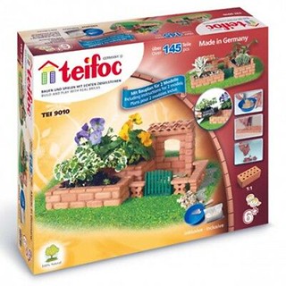 【德國Teifoc】德國Teifoc 益智磚塊建築玩具 TEI-9010 小花園