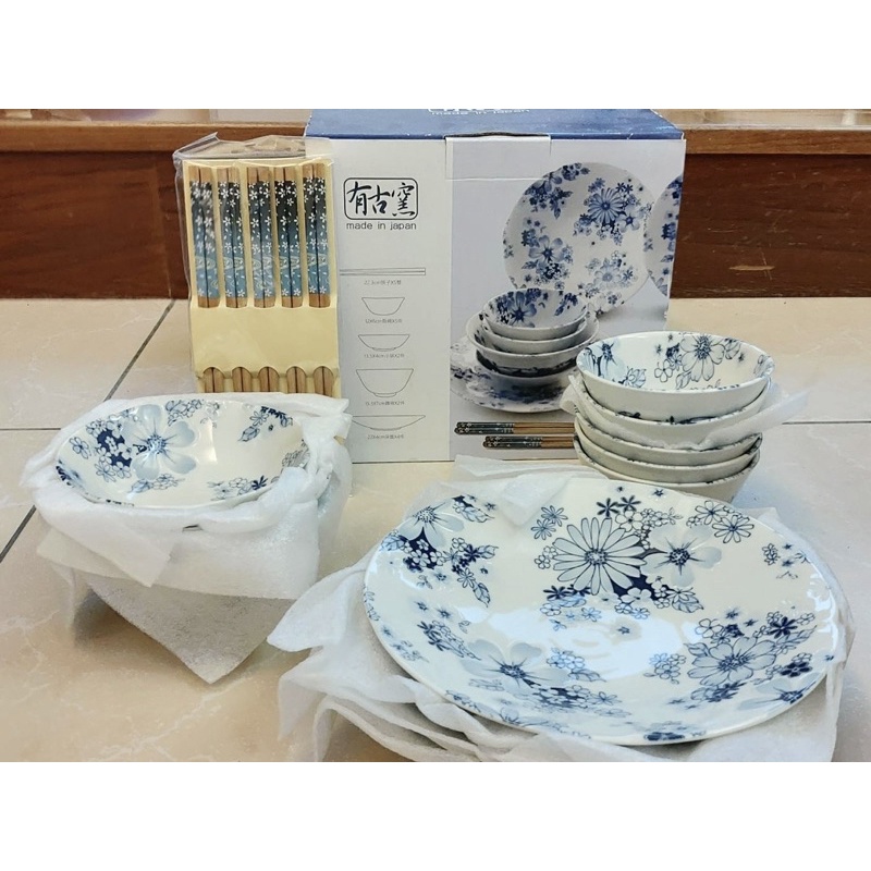 有古窯 碗盤套組｜日本原裝餐具18件組