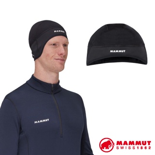 【MAMMUT 長毛象】刷毛防風彈性頭盔帽 Polartec+WIND/保暖毛帽 遮耳安全帽內裡帽_00703