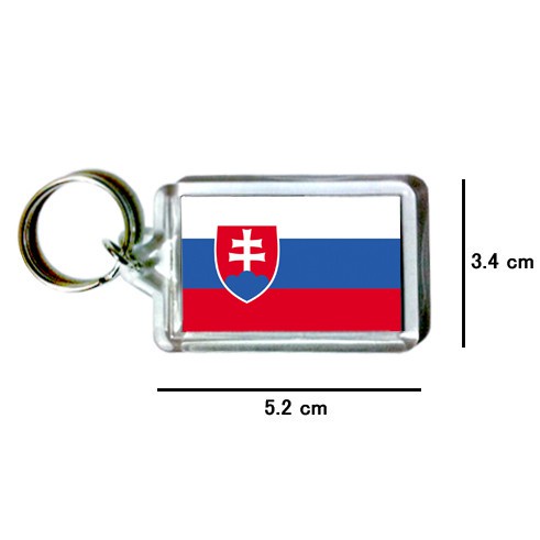 斯洛伐克 Slovakia 國旗 鑰匙圈 吊飾 / 世界國旗