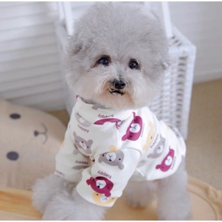 Q Mao (現貨款24H出貨）滿版小熊居家衛衣寵物服飾衣服配件小型犬中型犬