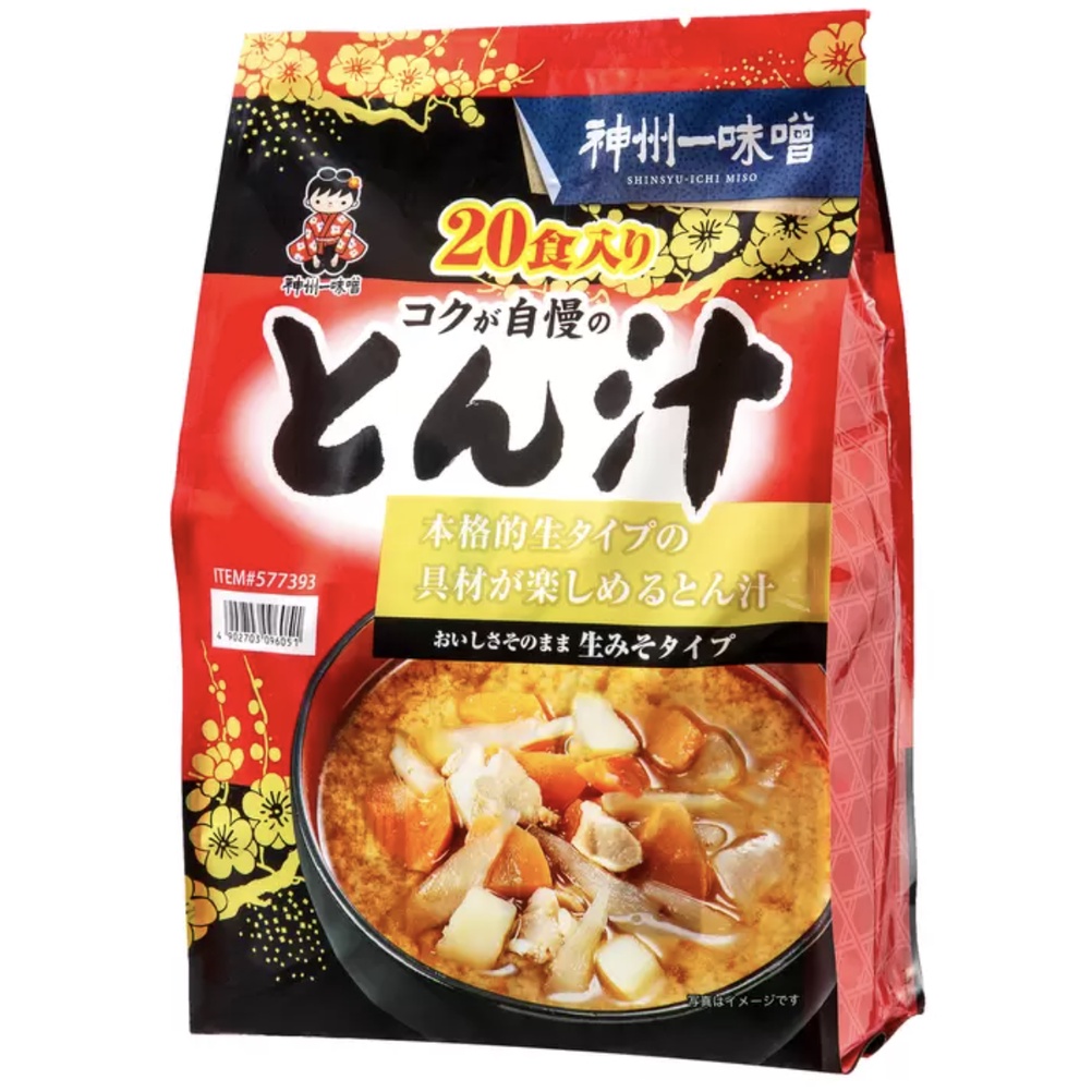 🔥現貨🔥 日本 Costco 神州一味噌 豚汁 とん汁 味增湯 味噌湯 味增 味噌 20食