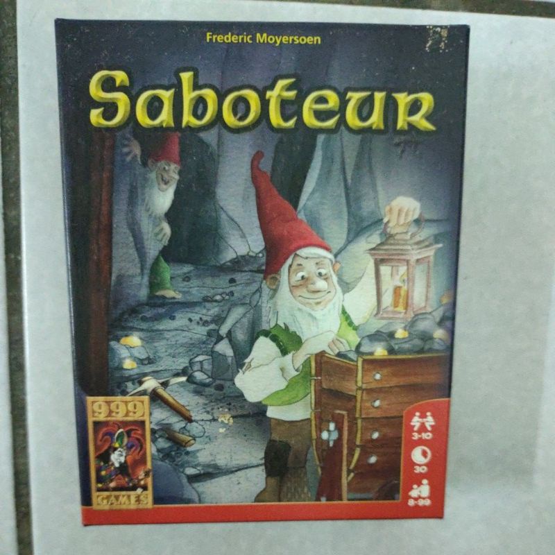 正版二手桌遊 矮人礦坑(Saboteur) 英文版 附牌套 不議價