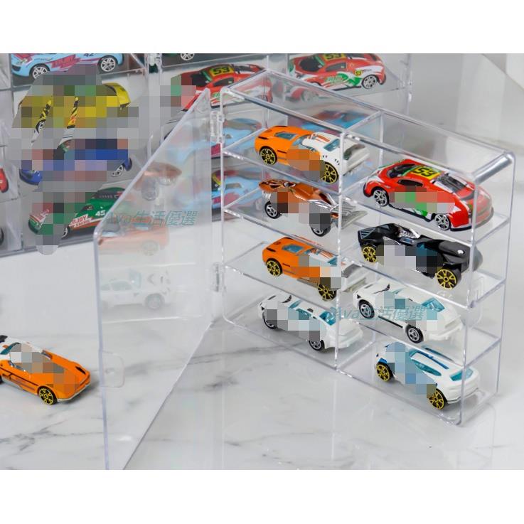 優選ㅣ玩具車模展示架 透明模型收納架 多美卡收納盒 陳列櫃小汽車展示可疊 汽車模型盒 展示盒 防塵罩